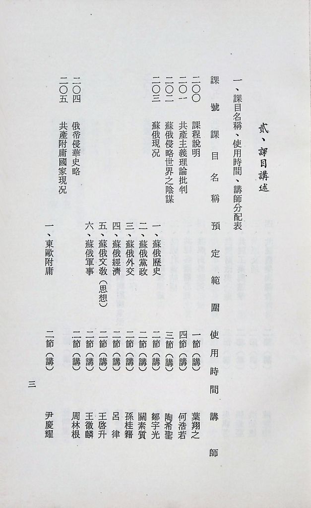 國防研究院第十二期第二課程「敵情研究」實施計畫綱要的圖檔，第4張，共23張