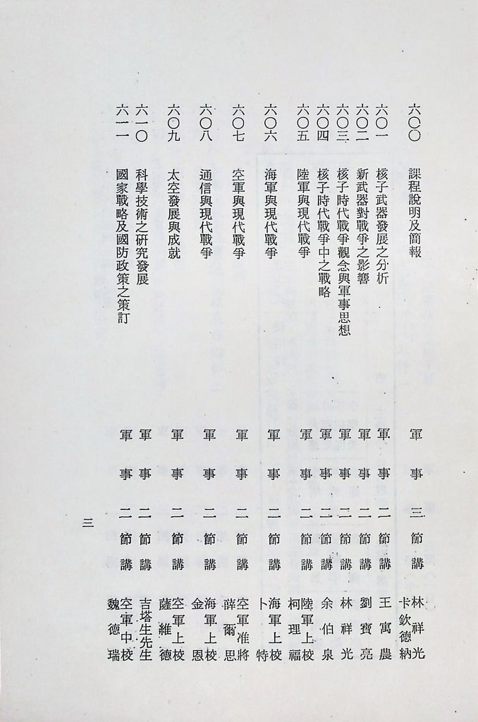 國防研究院第十二期第六課程「新武器與現代戰爭」實施計畫綱要的圖檔，第4張，共12張