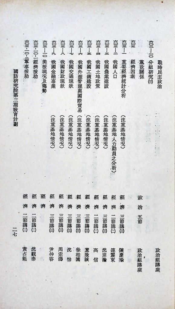 國防研究院第三期教育計劃的圖檔，第29張，共53張