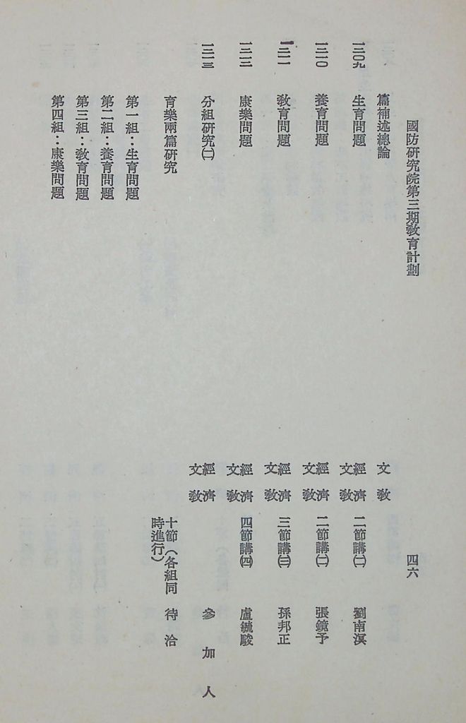 國防研究院第三期教育計劃的圖檔，第48張，共53張