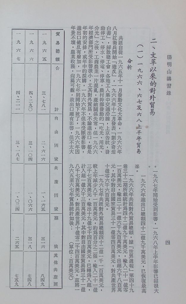 共匪商業與對外貿易—(二)共匪對外貿易的圖檔，第11張，共138張