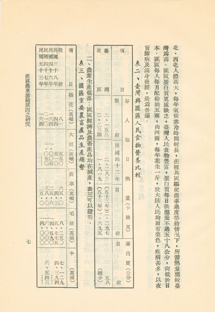 匪區農業萎縮原因之研究的圖檔，第9張，共35張