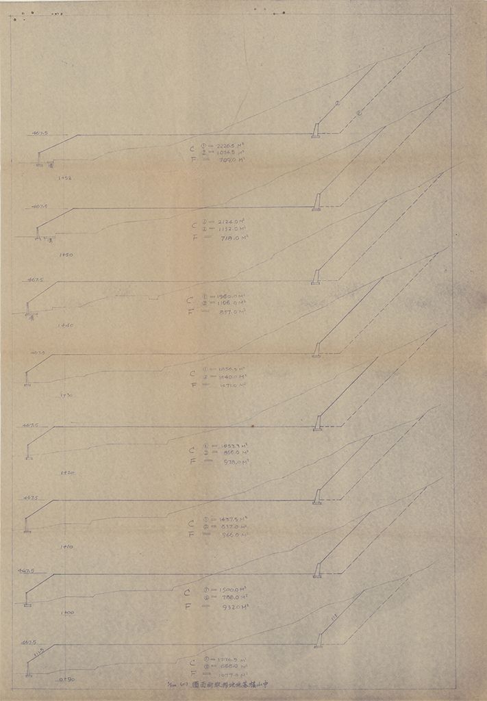中山樓基地地形縱斷面圖（二）的圖檔，第1張，共1張