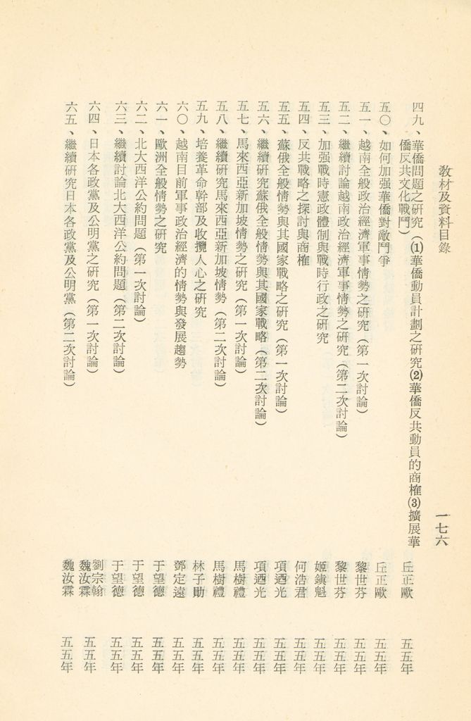 國防研究院教材及研究成果資料目錄的圖檔，第178張，共182張